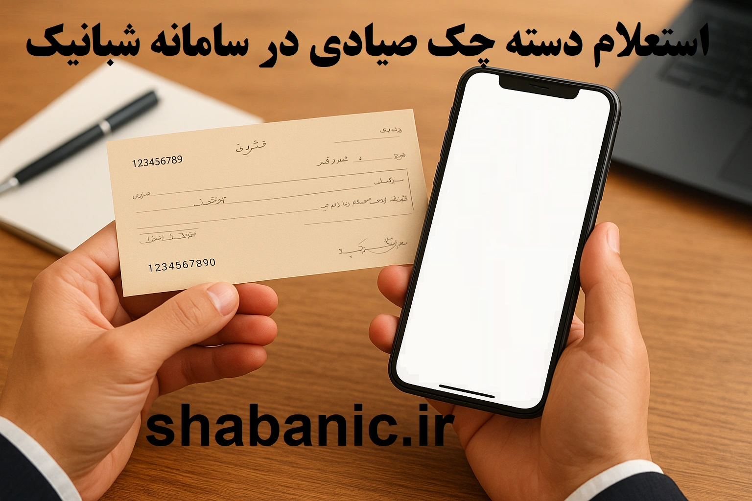 راهنمای کامل استعلام دسته چک صیادی بانک آینده در سامانه شبانیک