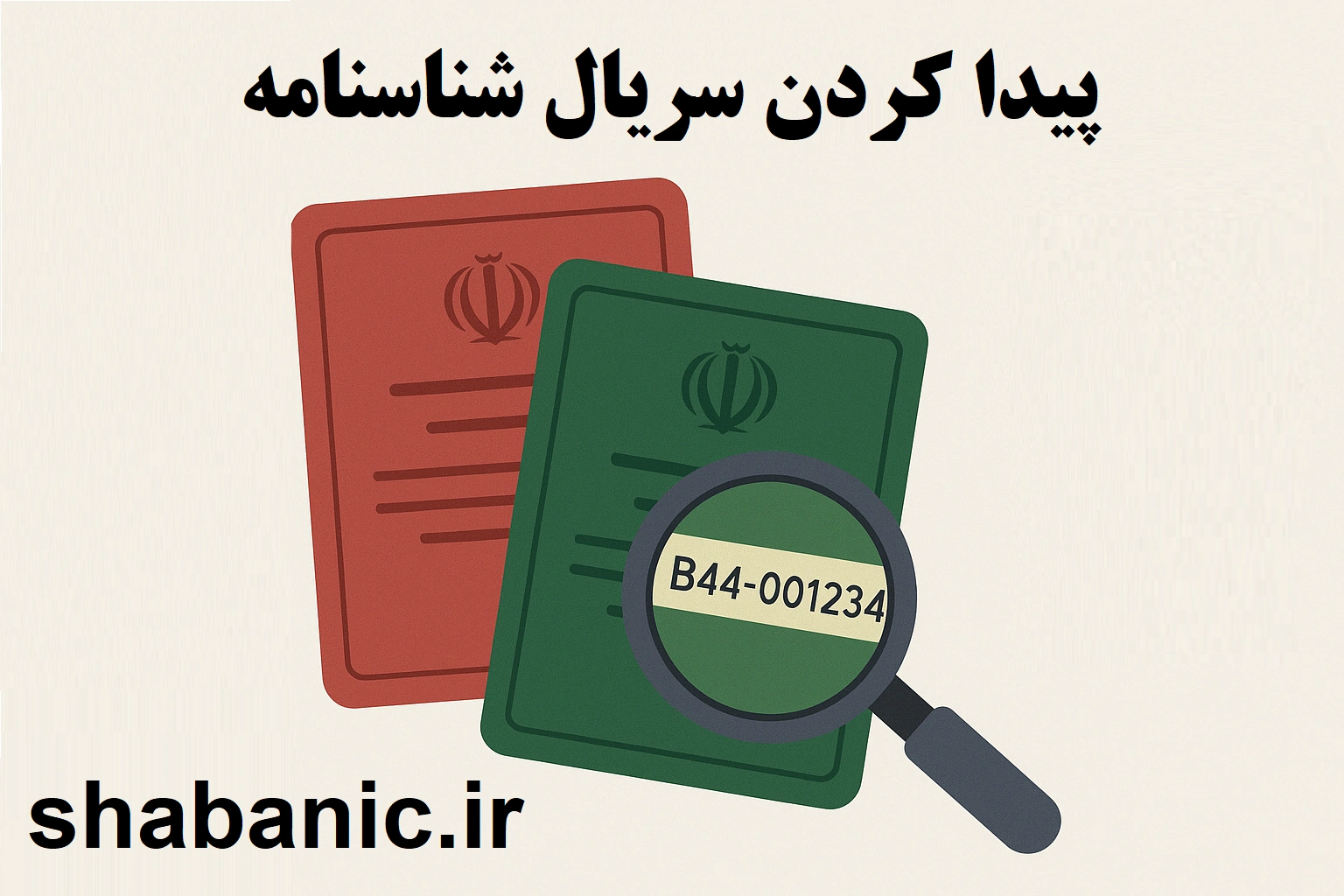 پیدا کردن سریال شناسنامه